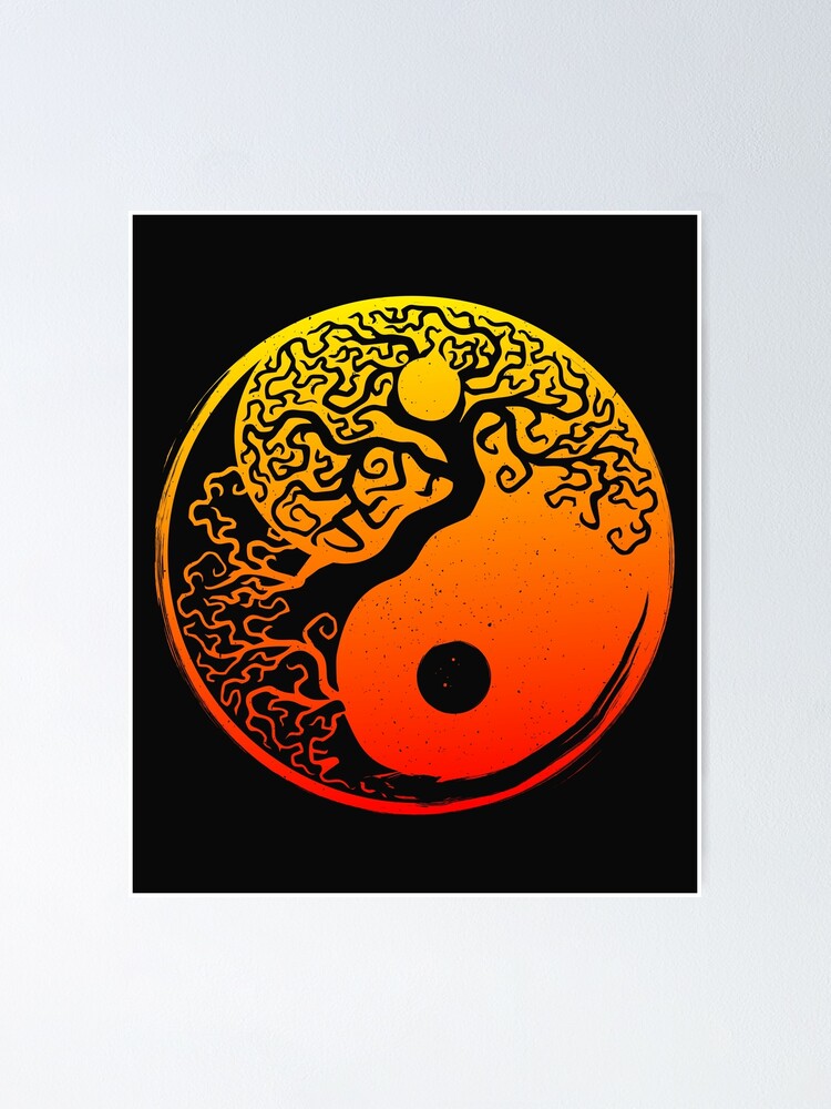 Spiritual Yin Yang Symbol Word Design