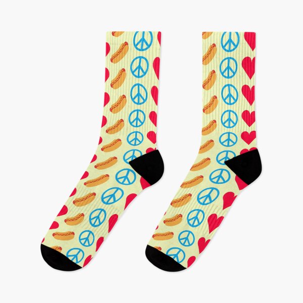 Item preview, PEACE LOVE HOT DOGS designed and sold by oldskooldesign.