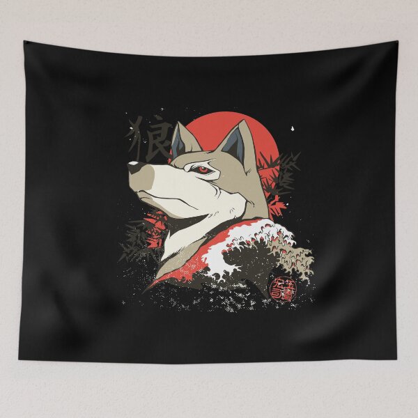 Item preview, JAPANESE WOLF T-SHIRT TEE SWEATER HOODIE GIFT PRESENT BIRTHDAY CHRISTMAS designed and sold by Timcito.