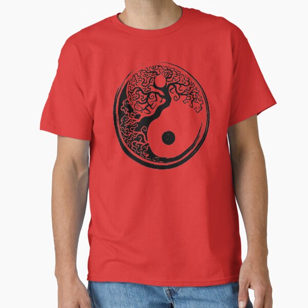 Artikel-Vorschau von Yin Yang weißes und schwarzes Bonsai-Baum-Symbol, designt und verkauft von alenaz.