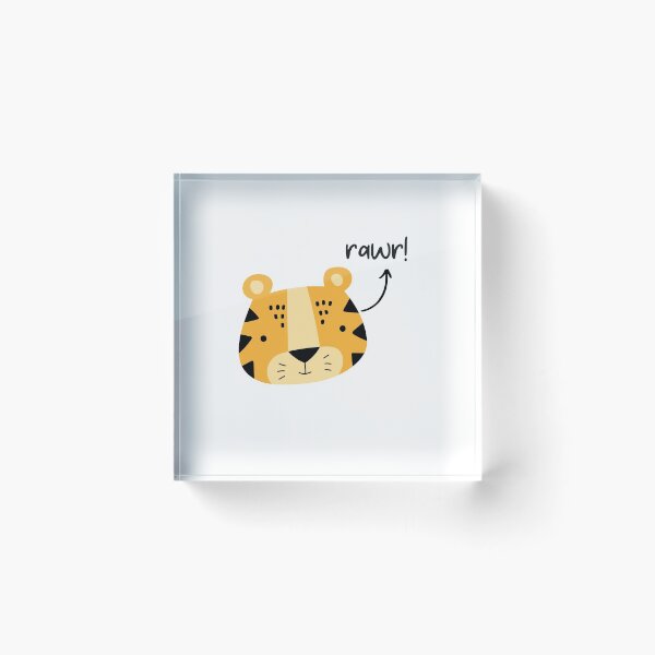 Item preview, Rawr Tiger Cute Funny Happy Sarcastic Spiritual Animal Birthday Gift designed and sold by EpsilonEridani.