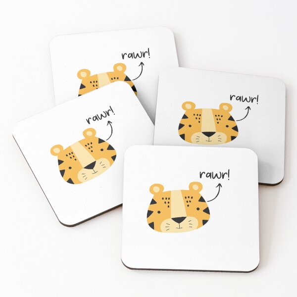 Item preview, Rawr Tiger Cute Funny Happy Sarcastic Spiritual Animal Birthday Gift designed and sold by EpsilonEridani.