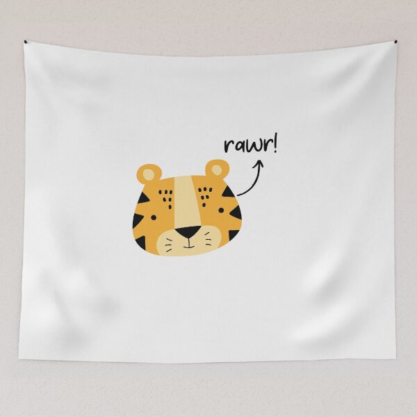 Item preview, Rawr Tiger Cute Funny Happy Sarcastic Spiritual Animal Birthday Gift designed and sold by EpsilonEridani.