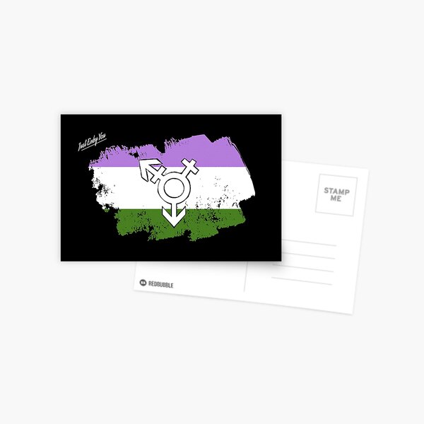 Genderqueer Pride Postcard