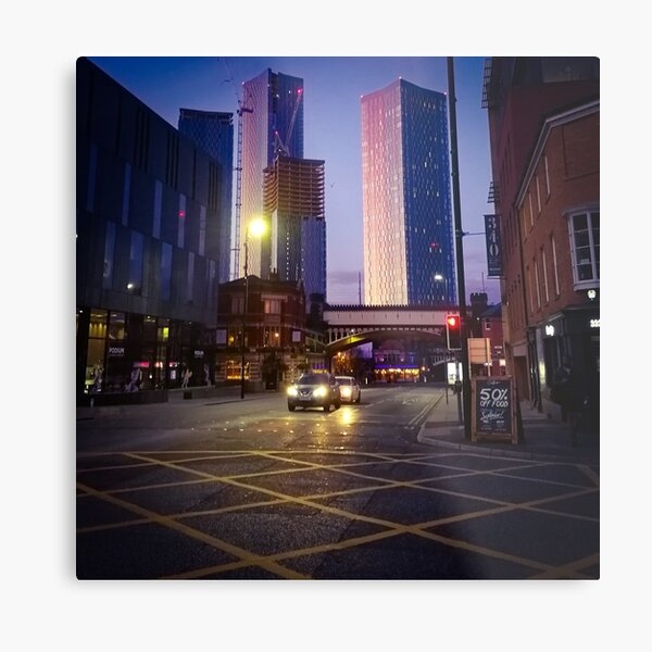Colourful sunrise in Manchester Metal Print
