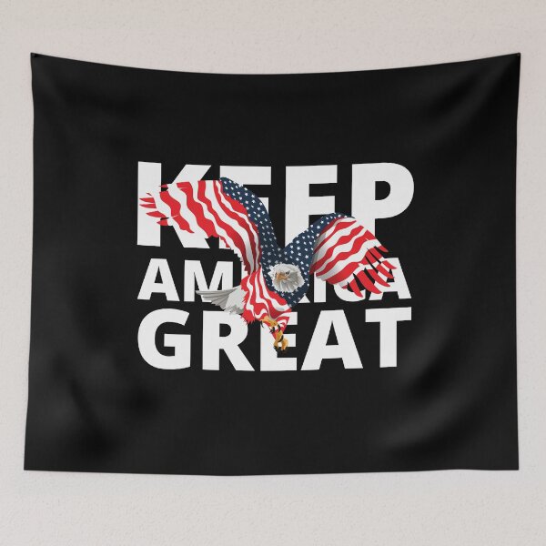Item preview, Keep America Great Trump For President American US Flag Eagle designed and sold by ThatMerchStore.
