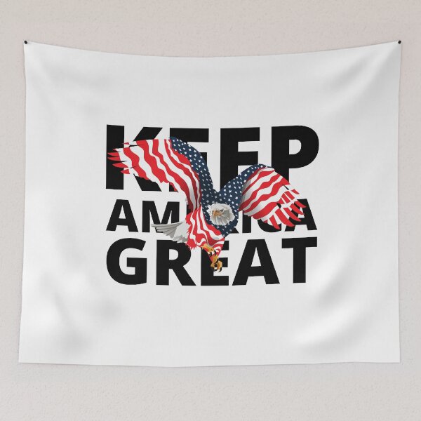 Item preview, Keep America Great Trump For President American US Flag Eagle designed and sold by ThatMerchStore.