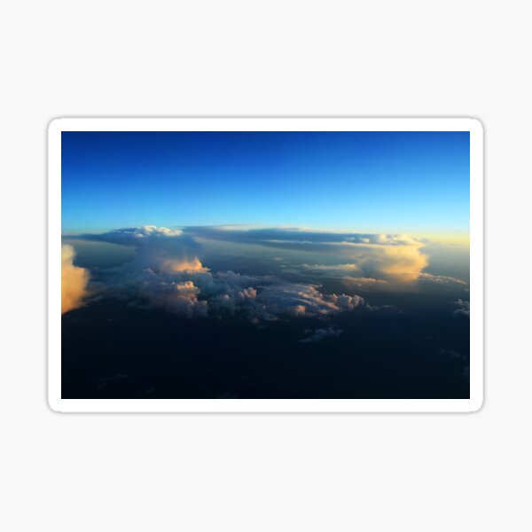 Item preview, Nubes desde arriba durante el atardecer designed and sold by ThePilotChannel.