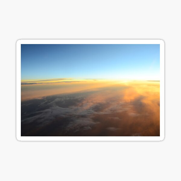 Item preview, Nubes desde arriba con puesta de sol designed and sold by ThePilotChannel.