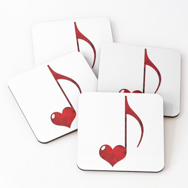 Item preview, Musical note heart - red designed and sold by Anteia.