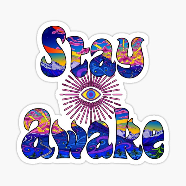 stay awake Sticker