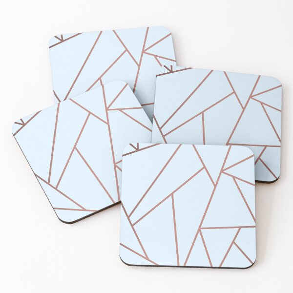 Item preview, Blue and copper geometric background designed and sold by Jenmag.