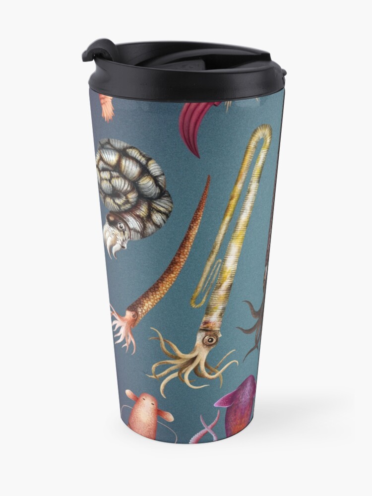 Alternate view of Cephalopods Plate Travel Coffee Mug