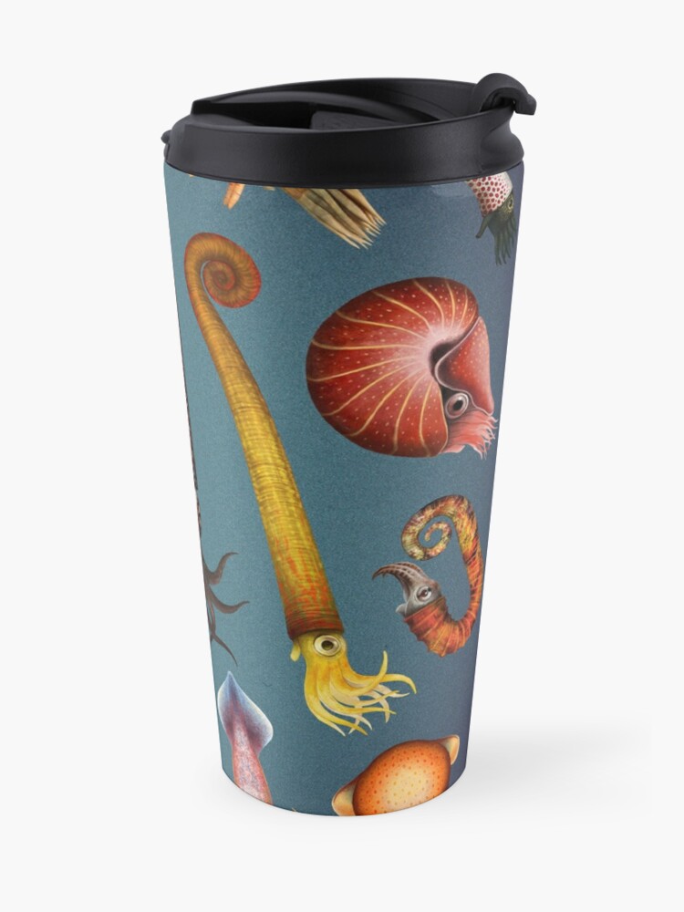 Alternate view of Cephalopods Plate Travel Coffee Mug