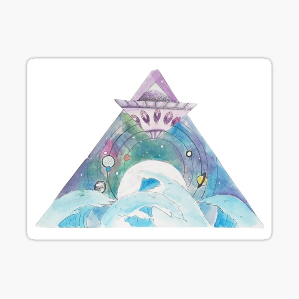 Moonlight Space Art Sticker