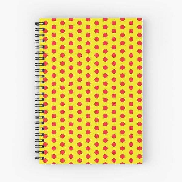 Aperçu de l'œuvre Motif classique à pois rouges et jaunes créée et vendue par redjaygraphics.