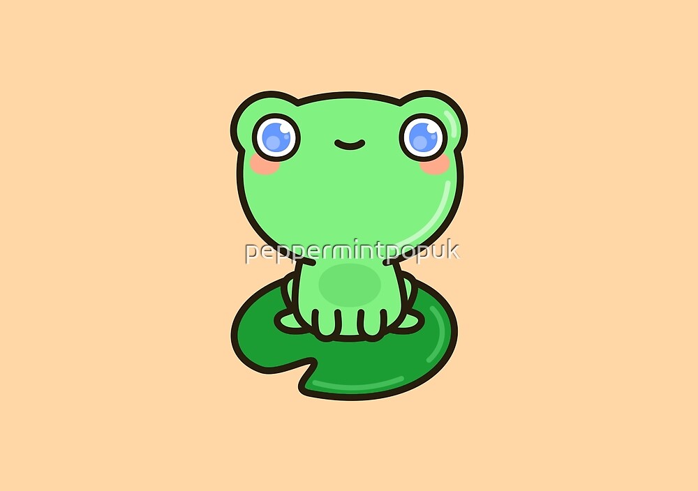 "Cute frog" by peppermintpopuk | Redbubble