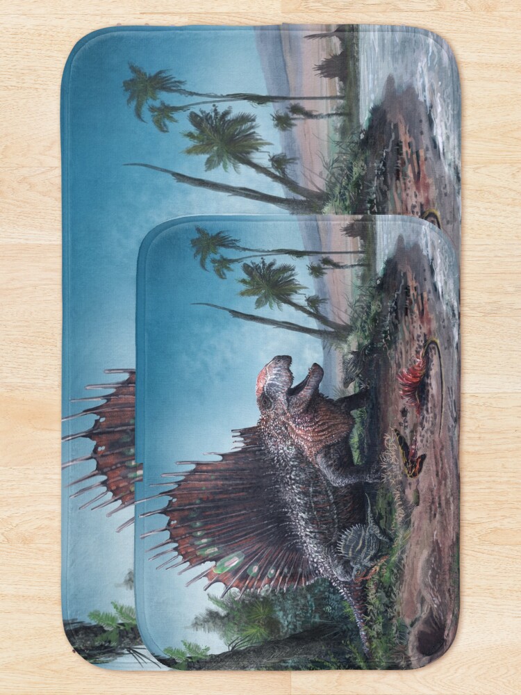 Alternate view of Dimetrodon Bath Mat
