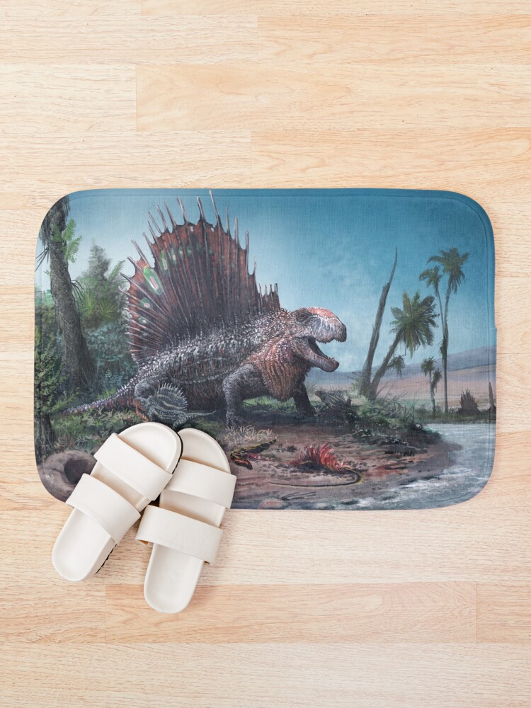 Alternate view of Dimetrodon Bath Mat
