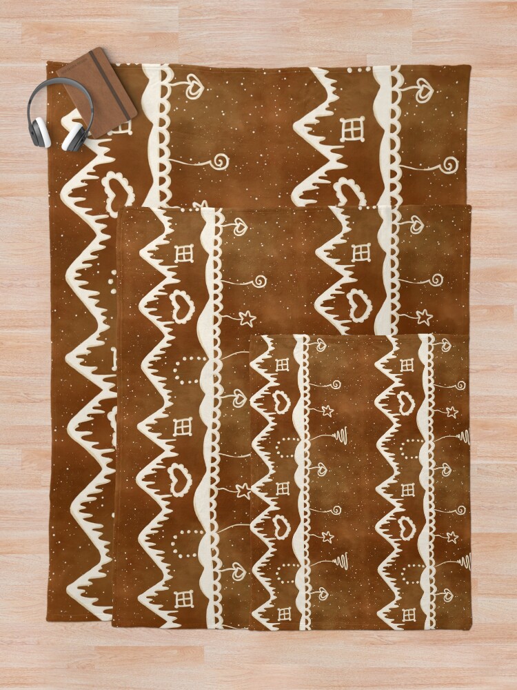 Alternate view of Gingerbread street Throw Blanket