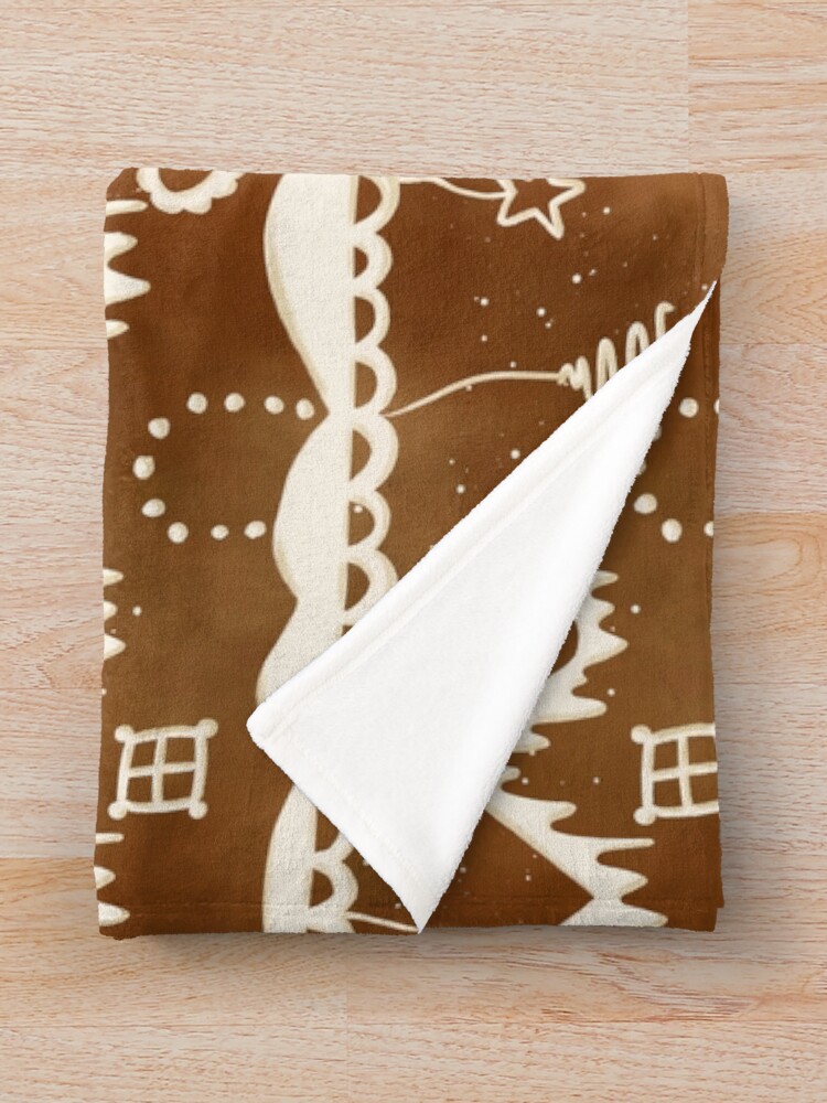Alternate view of Gingerbread street Throw Blanket