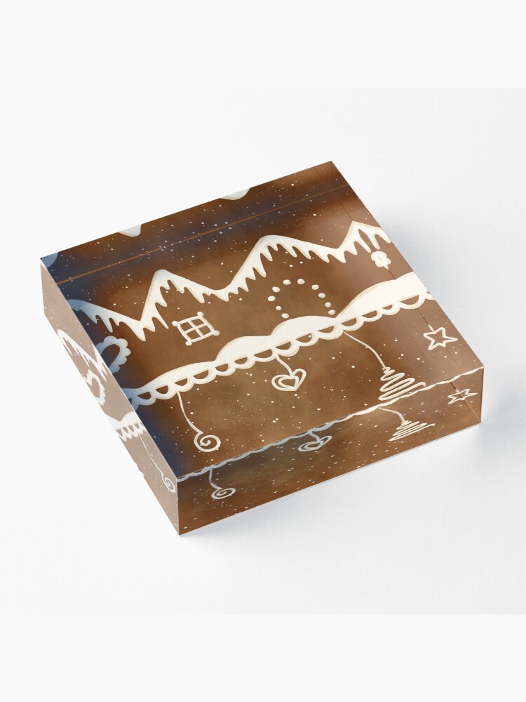 Alternate view of Gingerbread street Acrylic Block