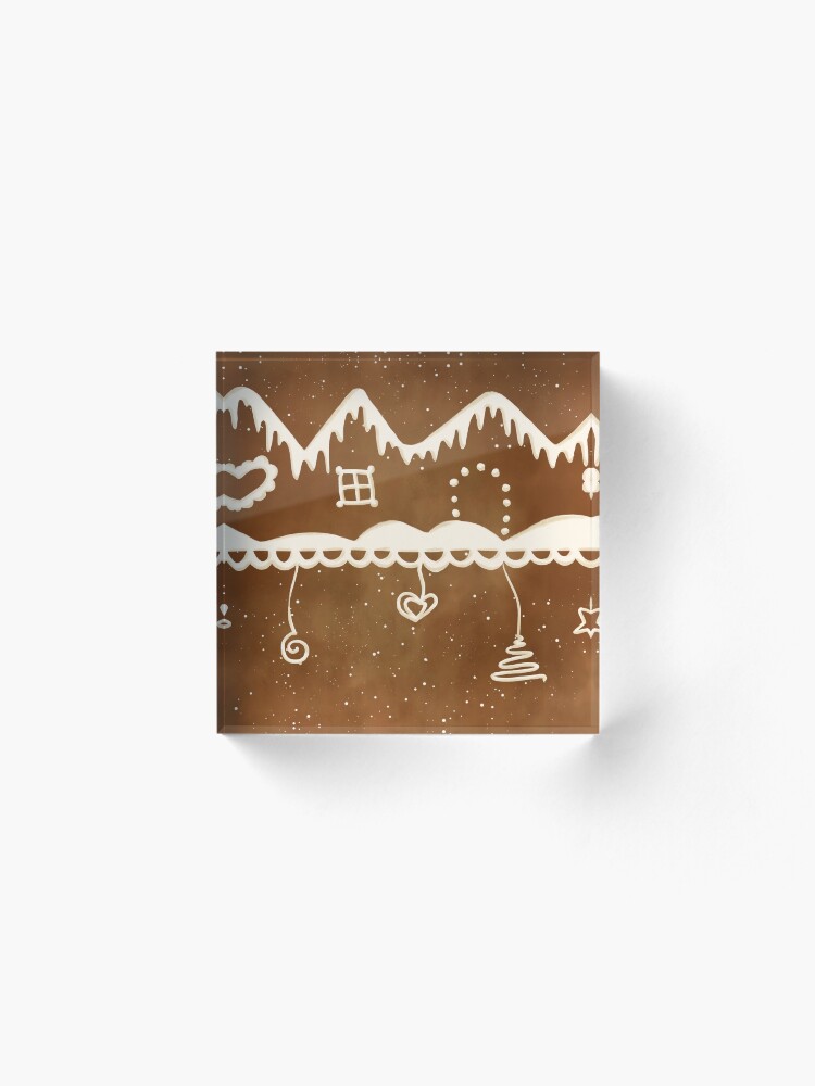 Alternate view of Gingerbread street Acrylic Block