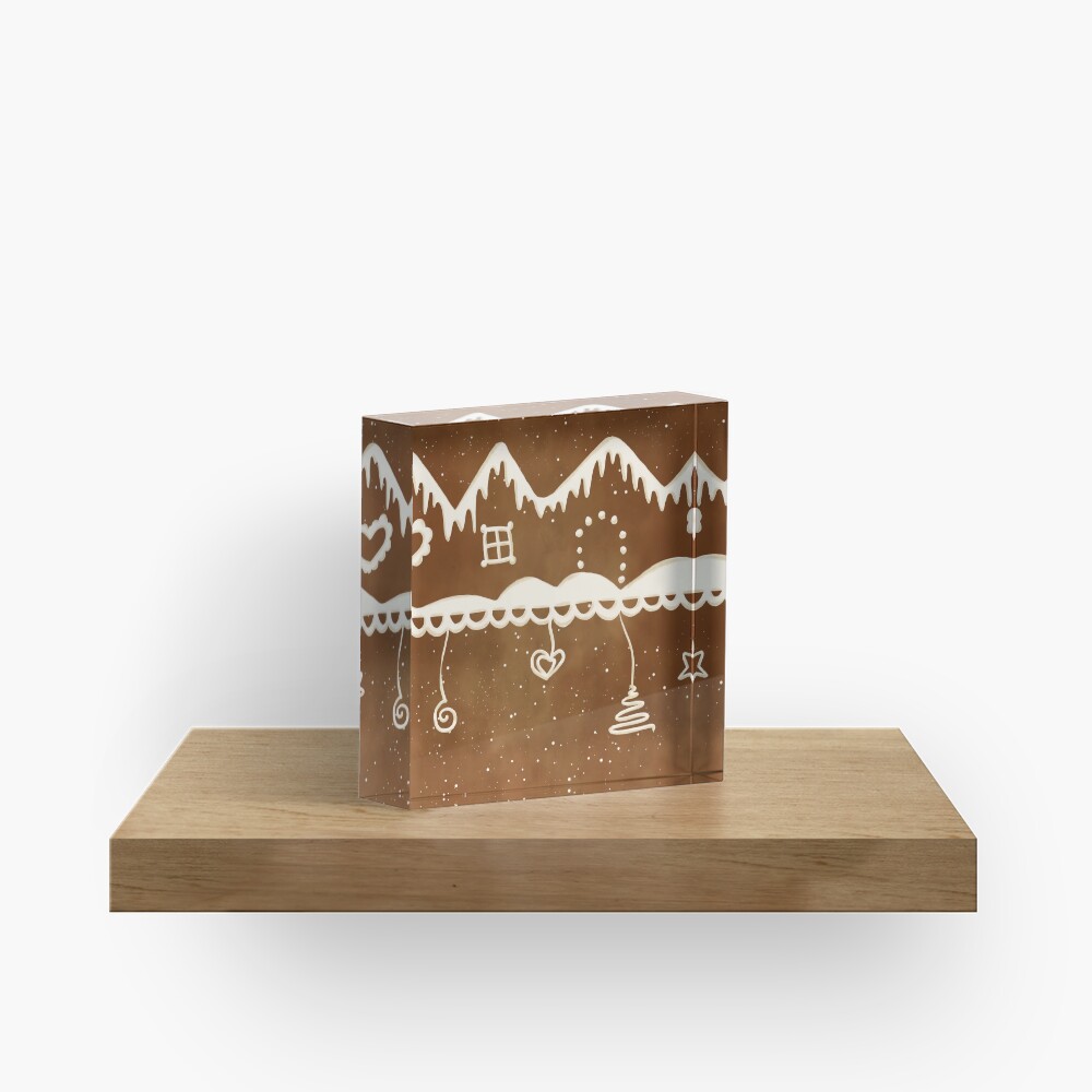 Gingerbread street Acrylic Block
