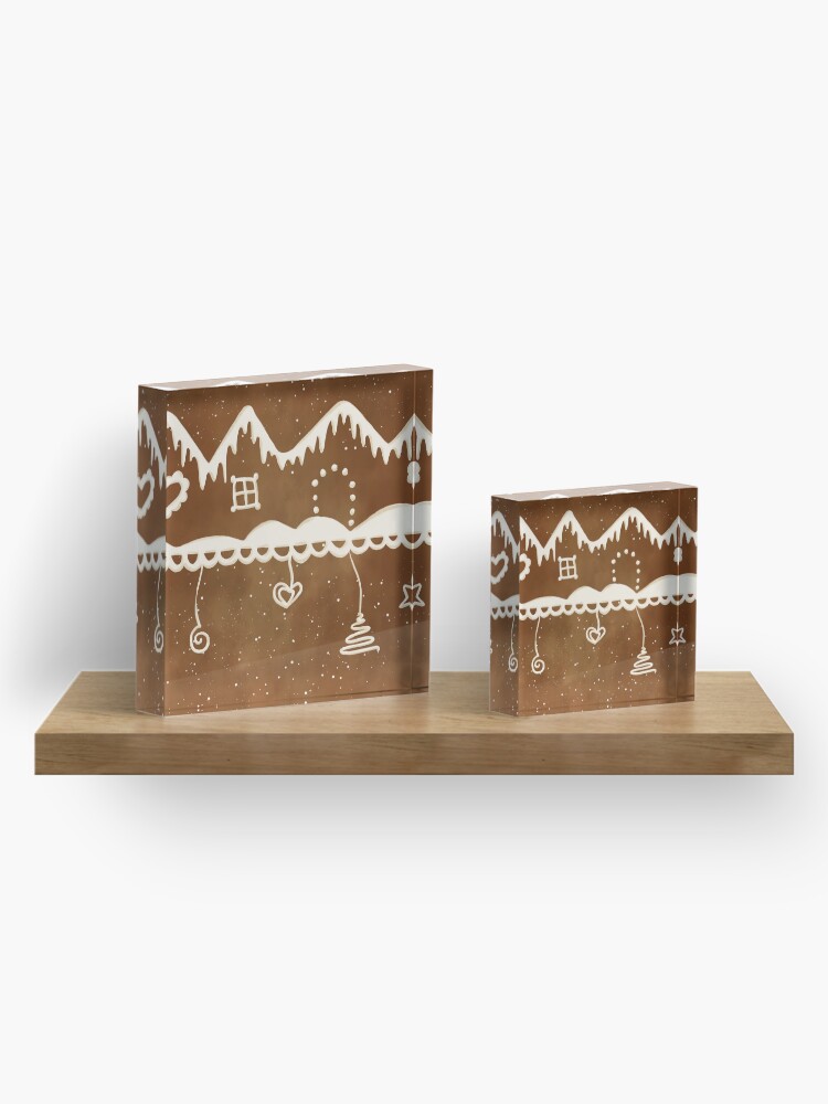 Alternate view of Gingerbread street Acrylic Block