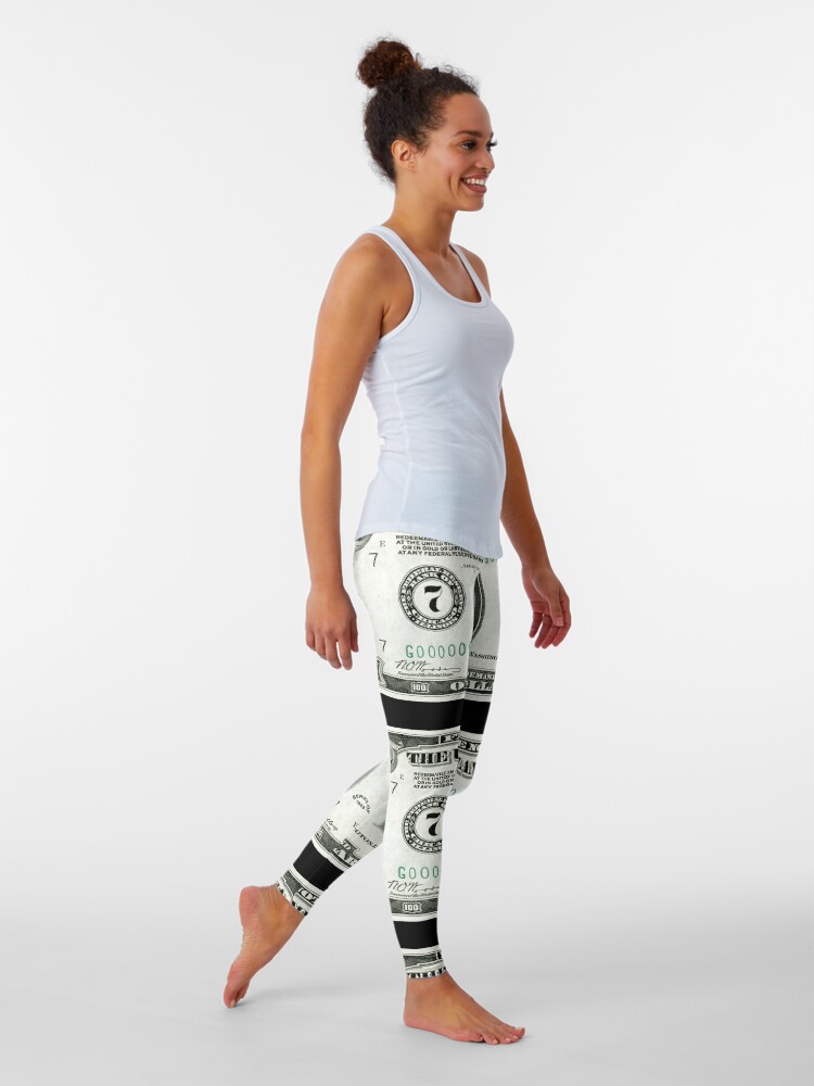Old School 100 (Hundred) Dollar Bill Leggings for Sale by Rich Anderson