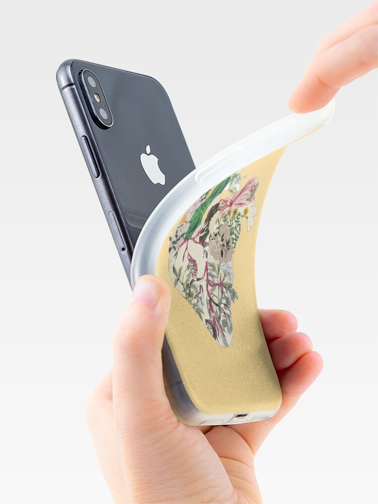 Alternate view of Vintage Botanical Heart - sunshine iPhone Case & Cover