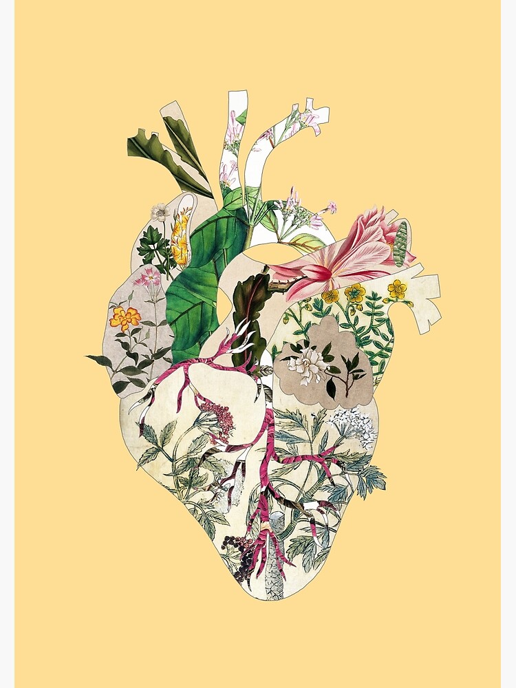 Weinlese-botanisches Herz - Sonnenschein von BiancaGreen