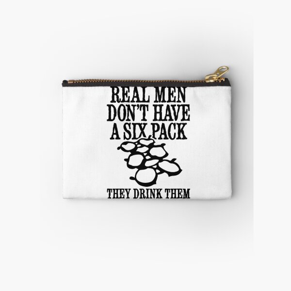 Item preview, Real men don't have a six pack, they drink them! funny beer designed and sold by LaundryFactory.