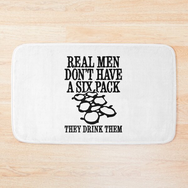 Item preview, Real men don't have a six pack, they drink them! funny beer designed and sold by LaundryFactory.