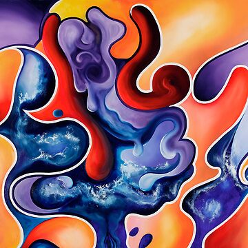 Artwork thumbnail, "Recreation" - abstract expressionistic oil painting by James Knowles
