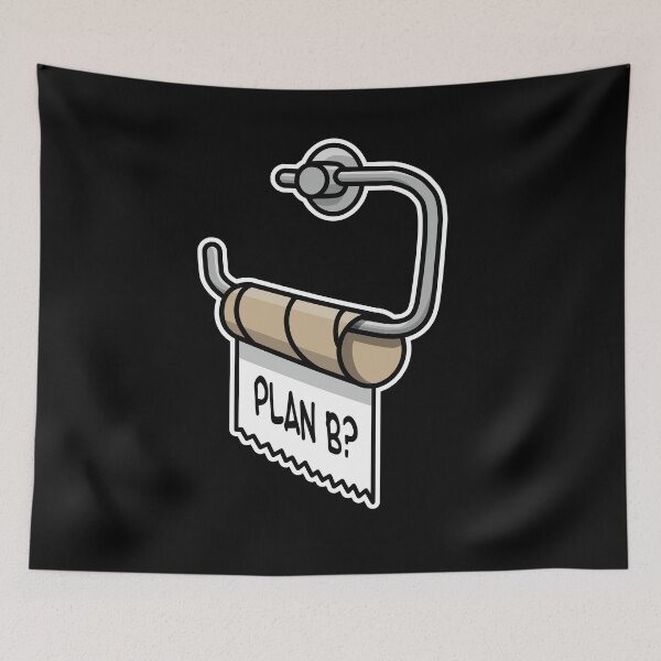 Item preview, Plan B funny empty toilet paper toilet improvise designed and sold by LaundryFactory.