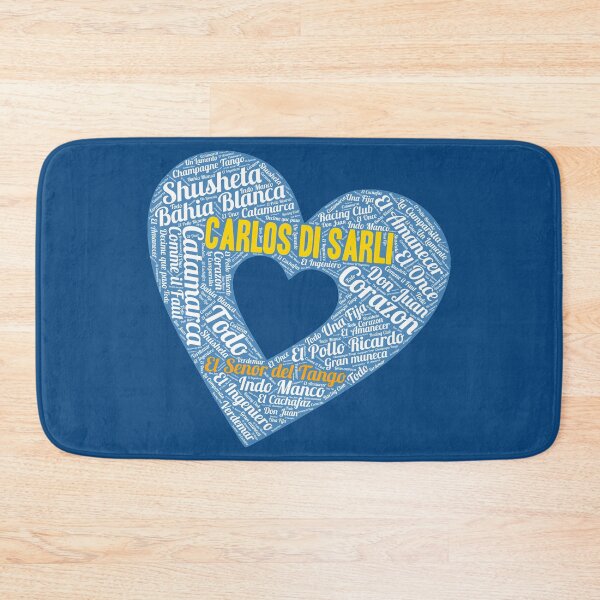 Item preview, I Heart Carlos Di Sarli - El Señor del Tango Word Art Heart designed and sold by infinitetango.