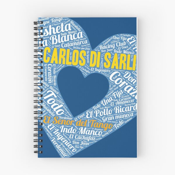 Item preview, I Heart Carlos Di Sarli - El Señor del Tango Word Art Heart designed and sold by infinitetango.