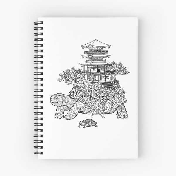 Item preview, Minimalist temple turtle designed and sold by albertocubatas.