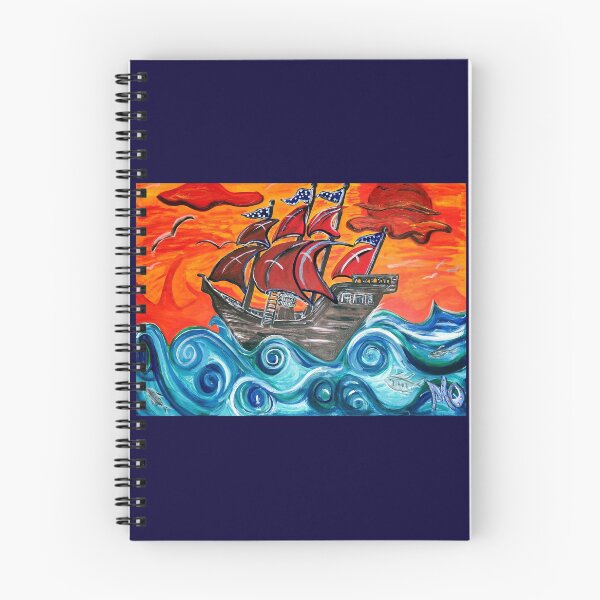 Item preview, pirate ship windy sunset designed and sold by Maureen Zaharie.
