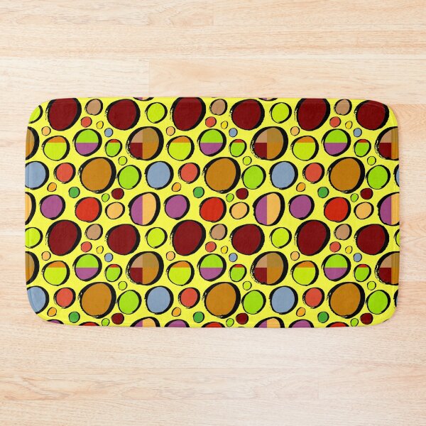 Item preview, Patchwork polka dot pattern - yellow designed and sold by Carrie_Anne_Designs.