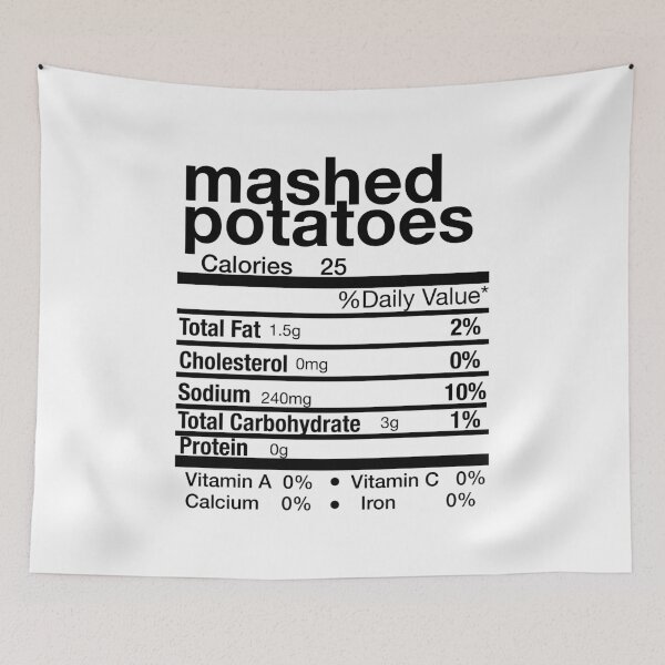 Item preview, Mashed Potatoes Nutrition Facts Label Matching Family Thanksgiving Christmas Holiday designed and sold by Leslie Smith.