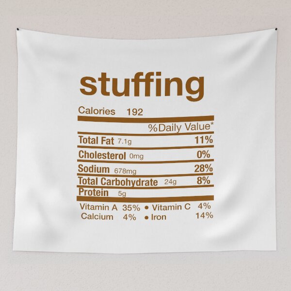 Item preview, Stuffing Nutrition Facts Label Matching Family Thanksgiving Christmas Holiday designed and sold by Leslie Smith.