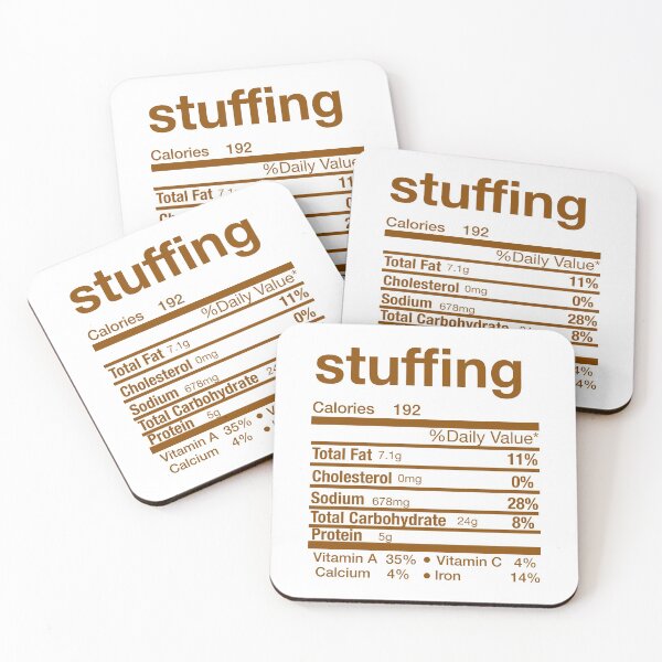Item preview, Stuffing Nutrition Facts Label Matching Family Thanksgiving Christmas Holiday designed and sold by Leslie Smith.