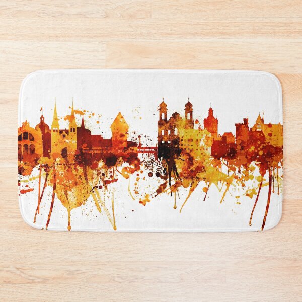 Item preview, Lucerne Switzerland Red Yellow Skyline designed and sold by DimDom.