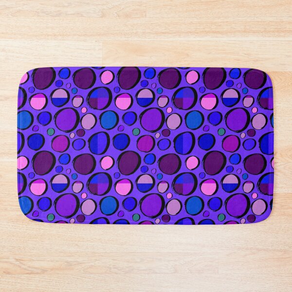Item preview, Patchwork polka dot pattern - blue designed and sold by Carrie_Anne_Designs.