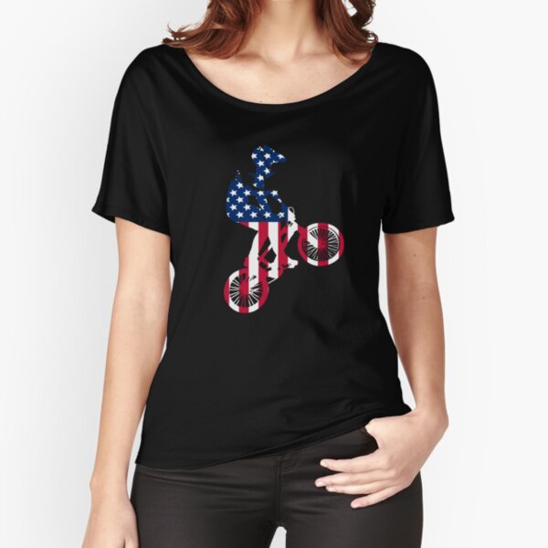 Item preview, USA World BMX racing flag tees designed and sold by Scoopivich.
