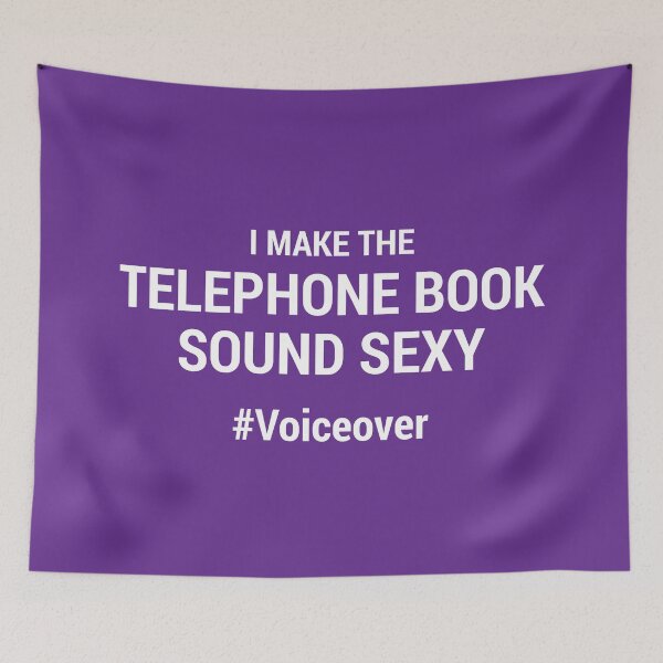 Item preview, I Make the Telephone Book Sound Sexy #Voiceover PURPLE designed and sold by mrshelenbee.