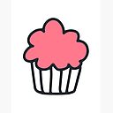 Cupcake Cute Illustration Icon Design Tumblr Aesthetic Doodle Art Board Print By Vanessavolk Redbubble