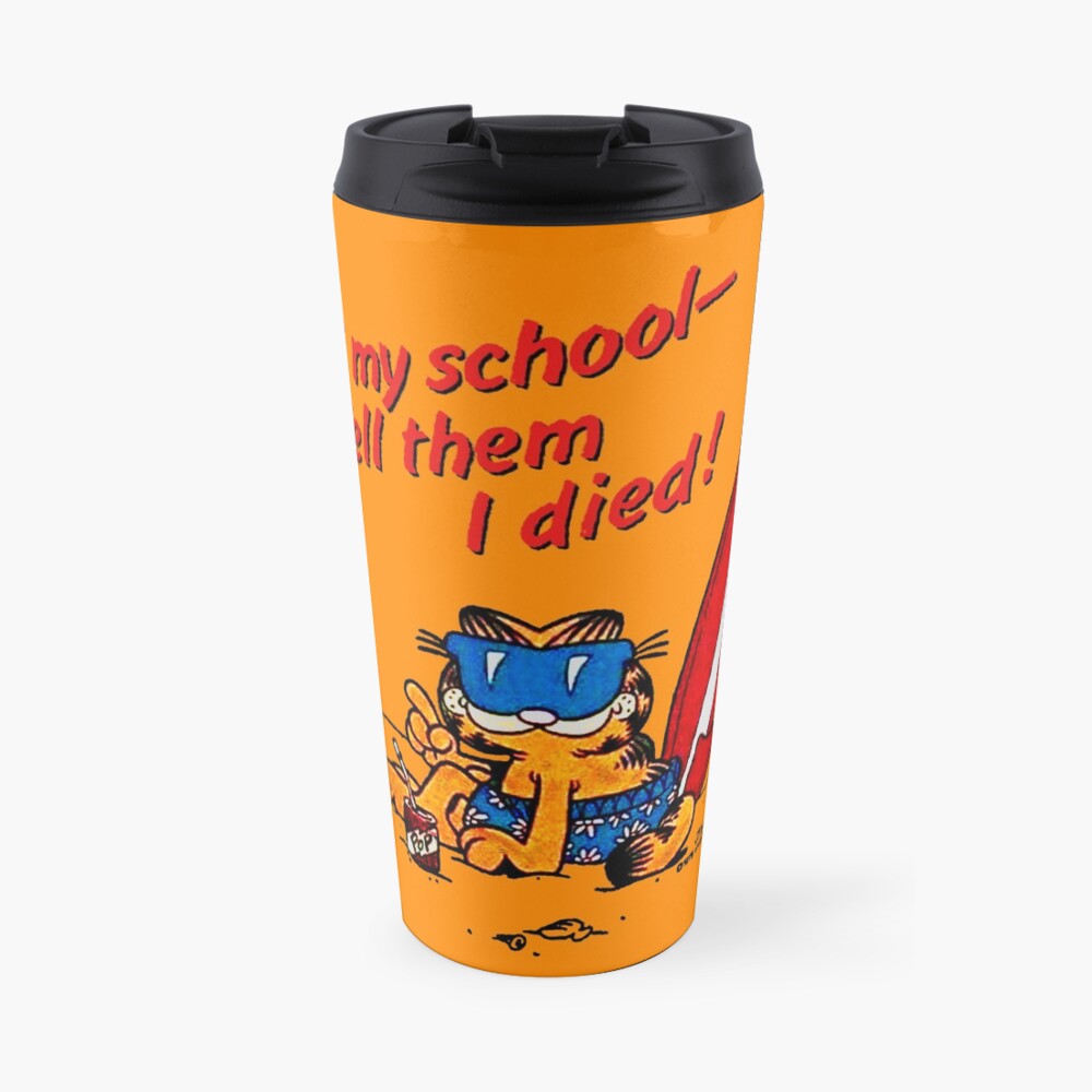 Garfield Skips School Travel Mug
